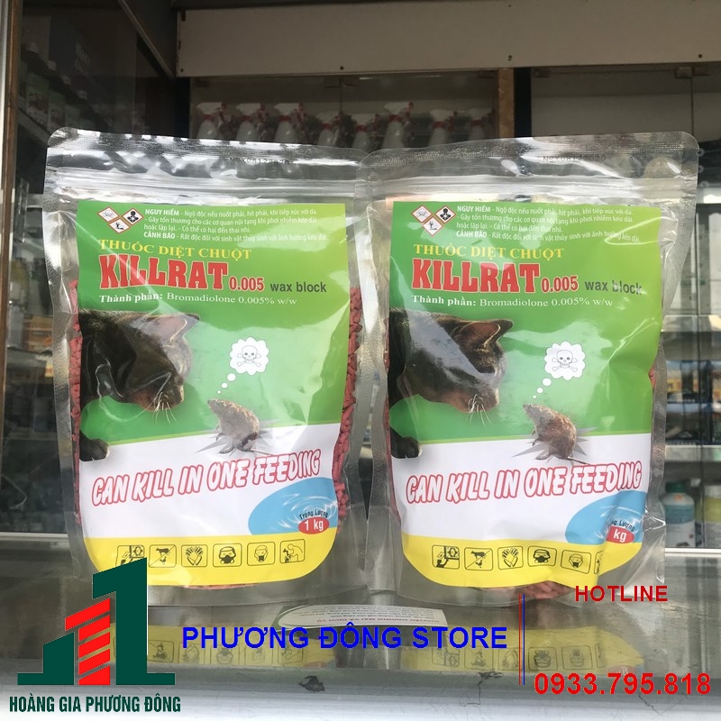 Thuốc diệt chuột Killrat 0.005%-1kg