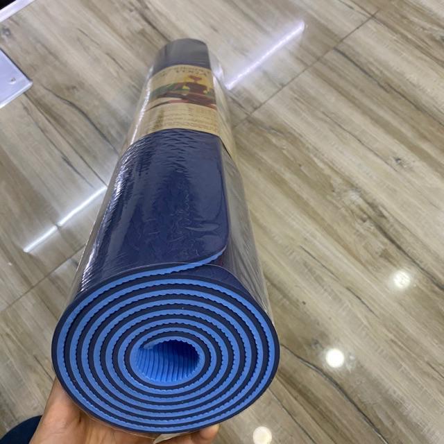 THẢM TẬP YOGA 6mm TPE 2 lớp- thảm tập gym chuyên dụng