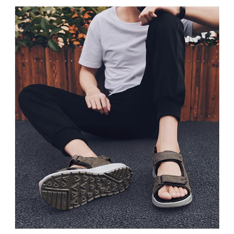Giày Sandal Da Đi Biển Thời Trang Cho Nam Size 38-48