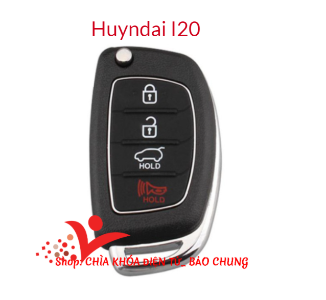 Vỏ chìa khóa remote xe dành cho huyndai I20 chuẩn thay thế cho vỏ chìa khóa của xe