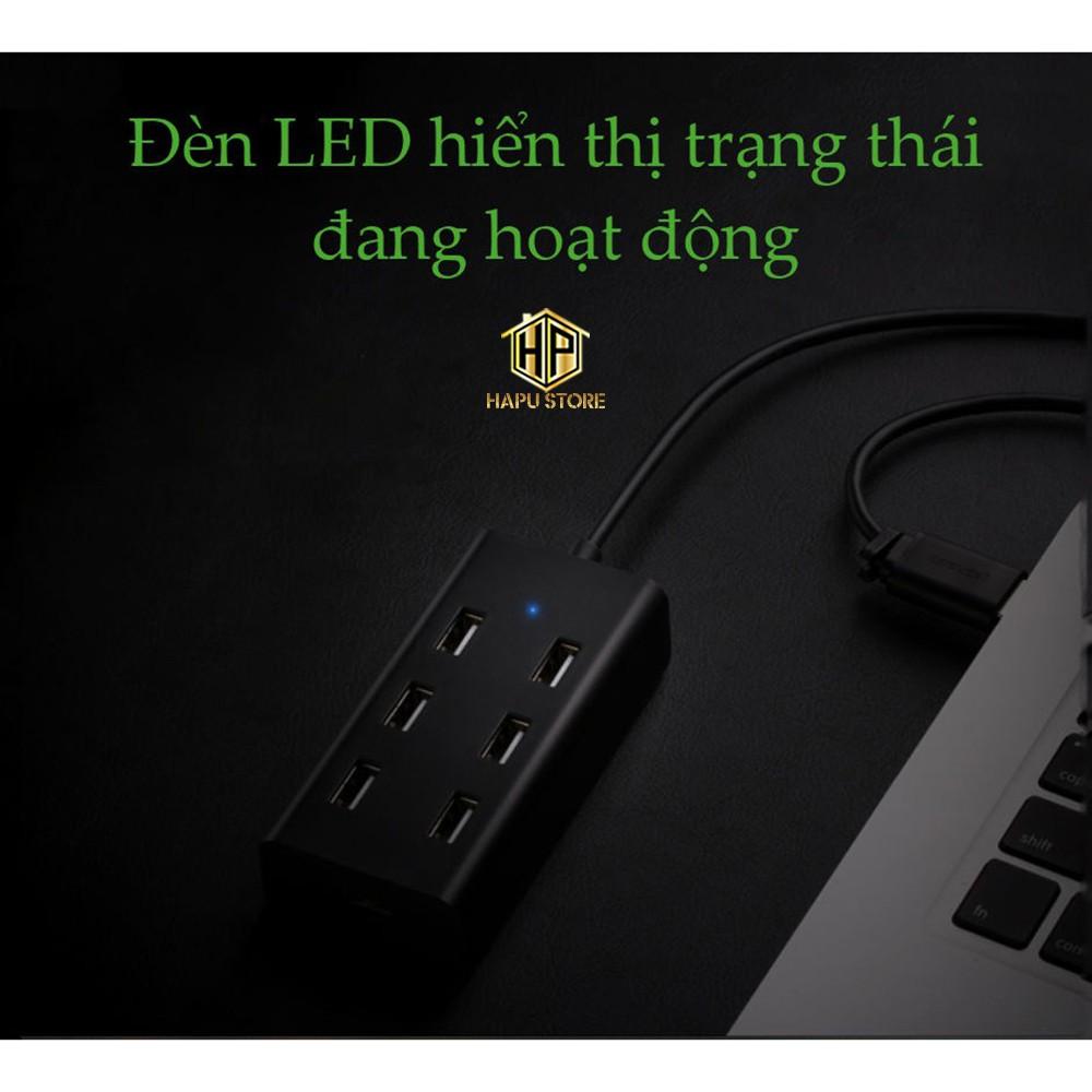 Hub USB 7 Cổng Ugreen 30374 chuẩn USB 2.0 cao cấp - Hàng Chính Hãng