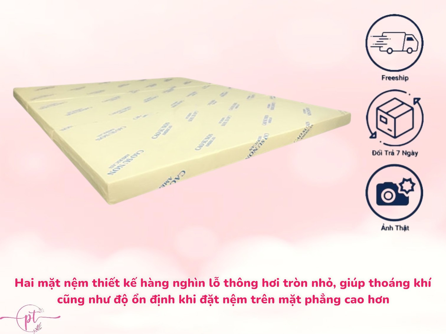 Nệm Cao Su Non Gấp 3