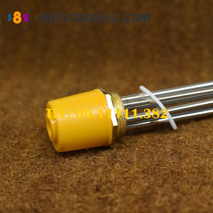 Điện trở củ ren phi 47mm, thanh nhiệt ren đồng phi 47 ống inox 304