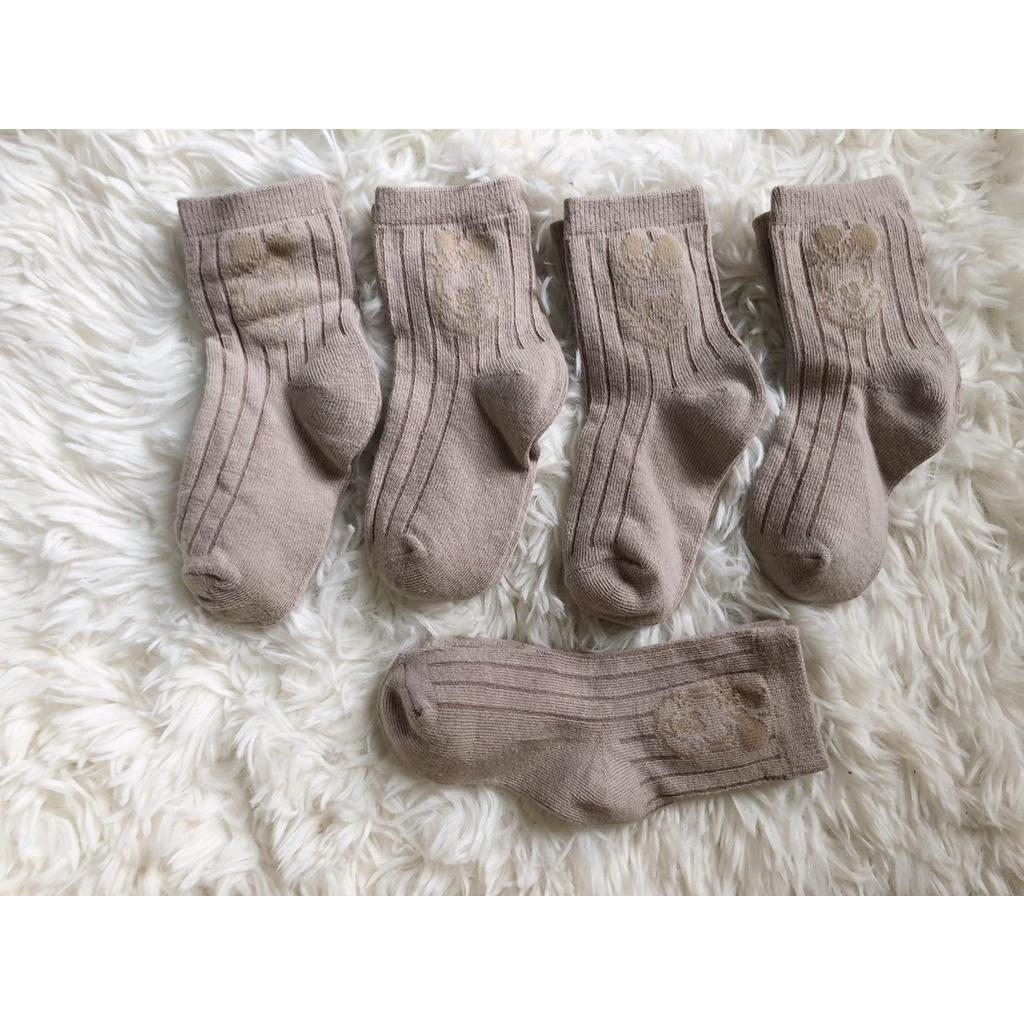10 đôi Tất vớ trẻ em cổ dài cotton 01-03 tuổi