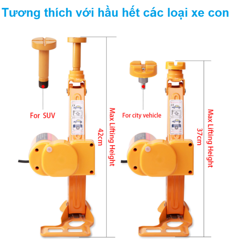 Bộ nâng kích gầm điện và dụng cụ siết ốc ô tô đa năng 2 trong 1 ROGTZ TY-001 - HÀNG NHẬP KHẨU