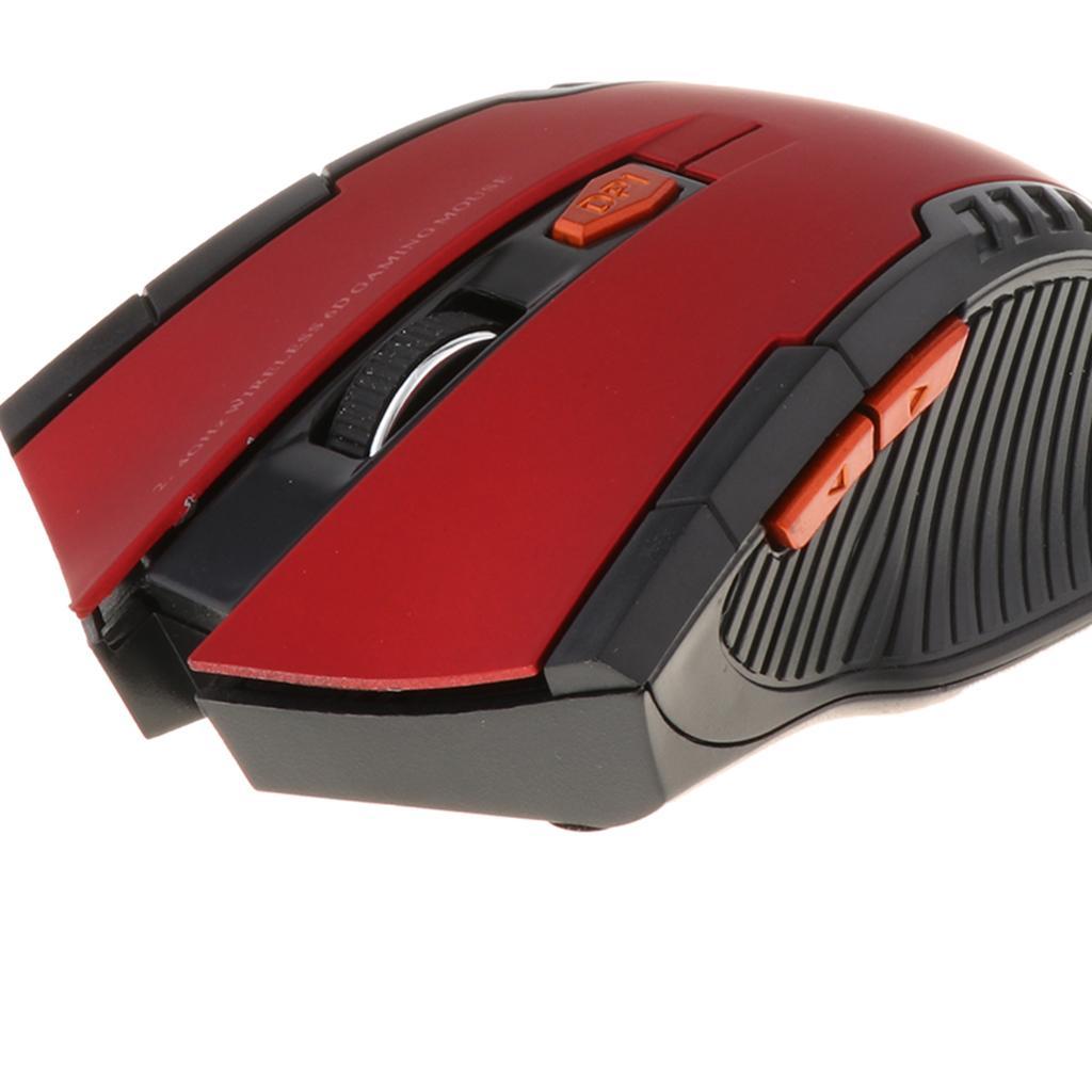 Wireless Gaming Mouse Scroll Wheel & USB Receiver for Laptop Computer
