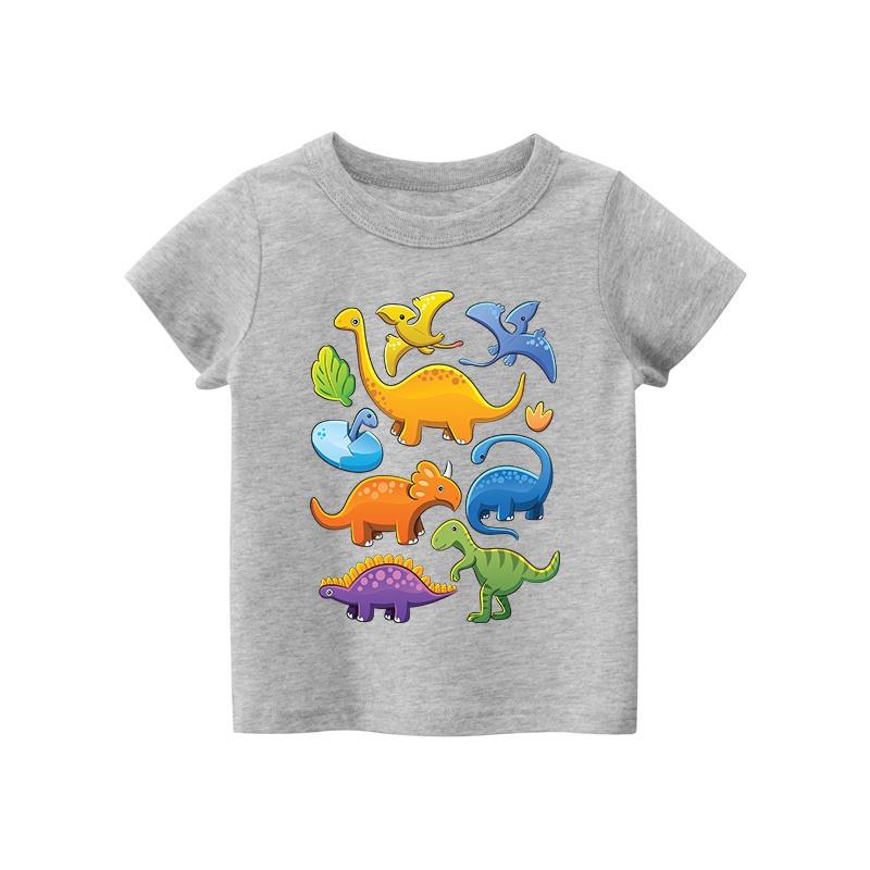 Áo thun trẻ em KHỦNG LONG, 8 màu áo, đầy đủ size có big size, MÀU KHÁC NHẮN TIN SHOP