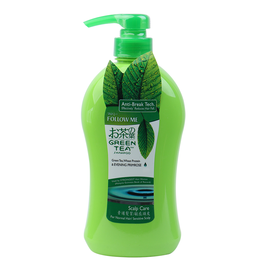 Dầu Gội Trà Xanh Follow Me Green Tea Scalp Care Shampoo (750ml)