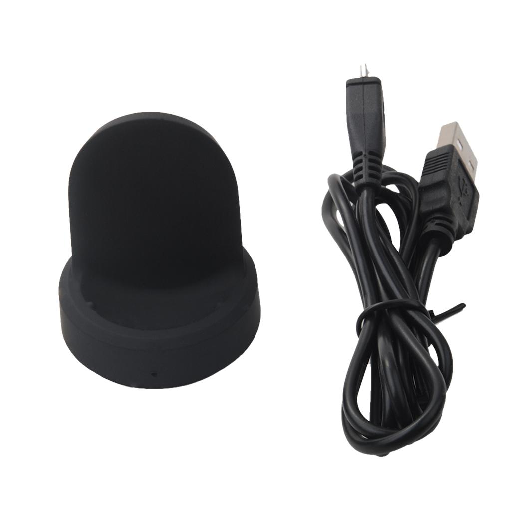 Wireless Charging Dock Desktop Charger Station and USB Cable for Samsung Gear Sport SM-R600 Smart Watch