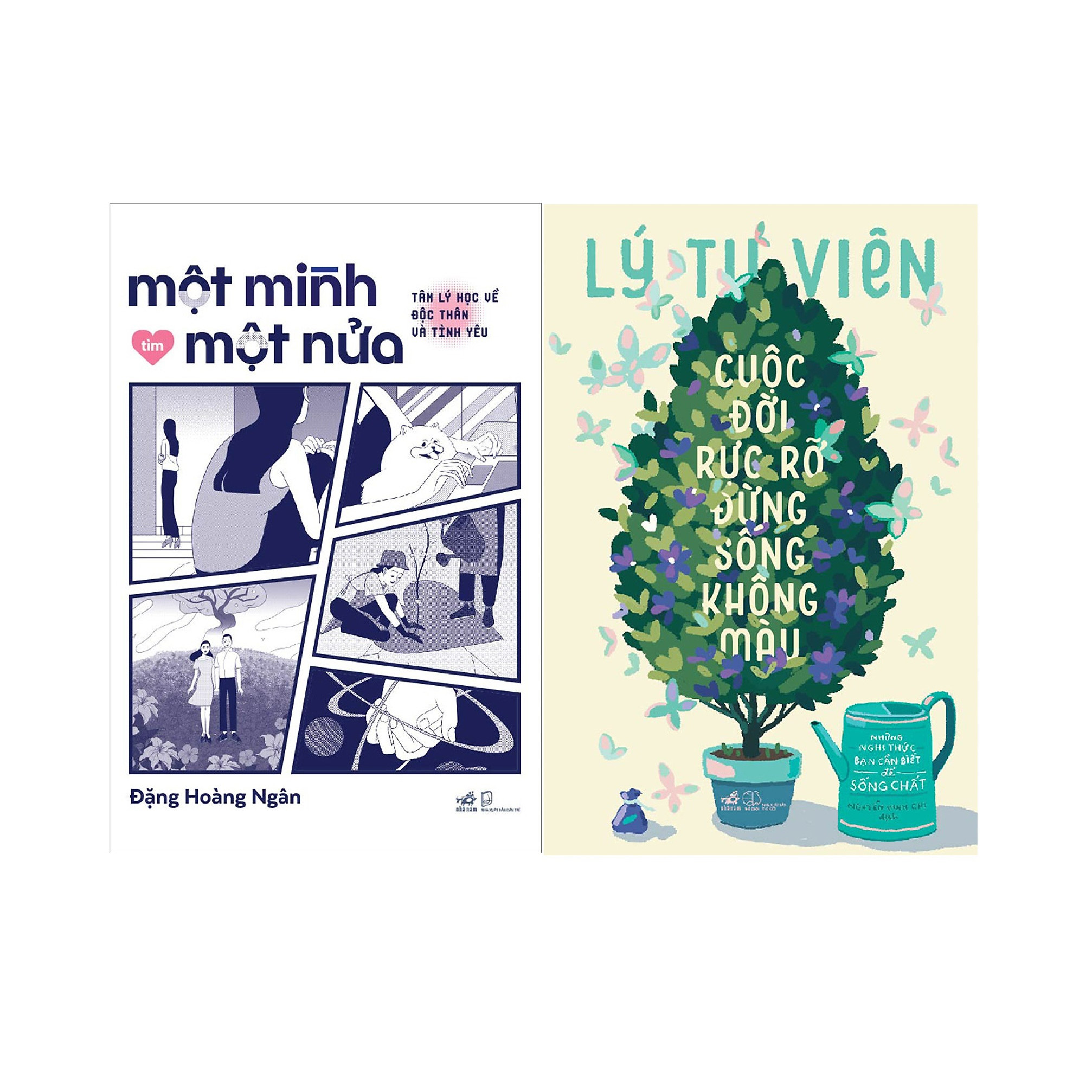 Combo 2 Cuốn Sách: Một Mình Tìm Một Nửa + Cuộc Đời Rực Rỡ Đừng Sống Không Màu