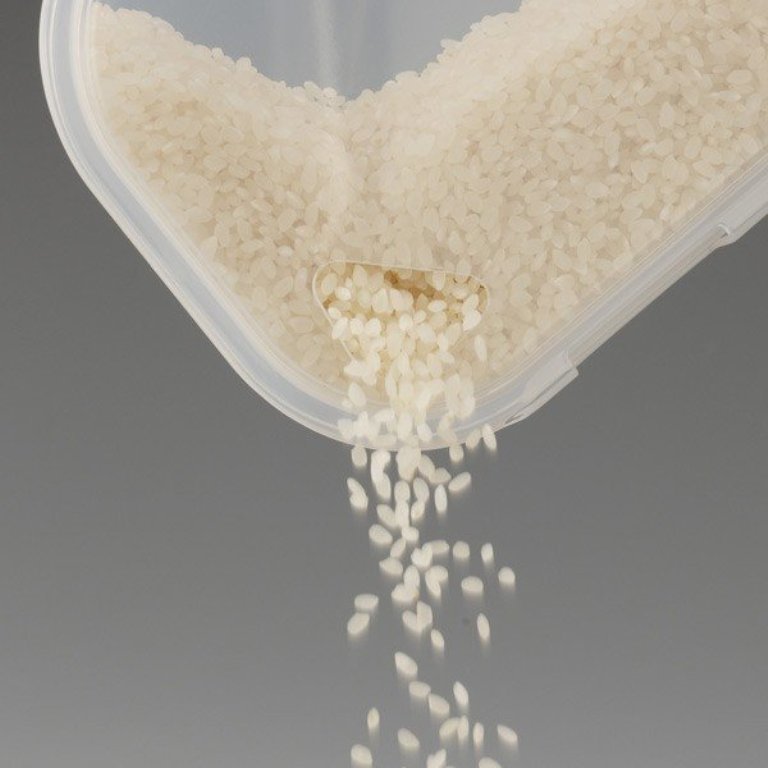 Thùng gạo hai ngăn, có nắp bật Inomata 6kg - Nội địa Nhật Bản