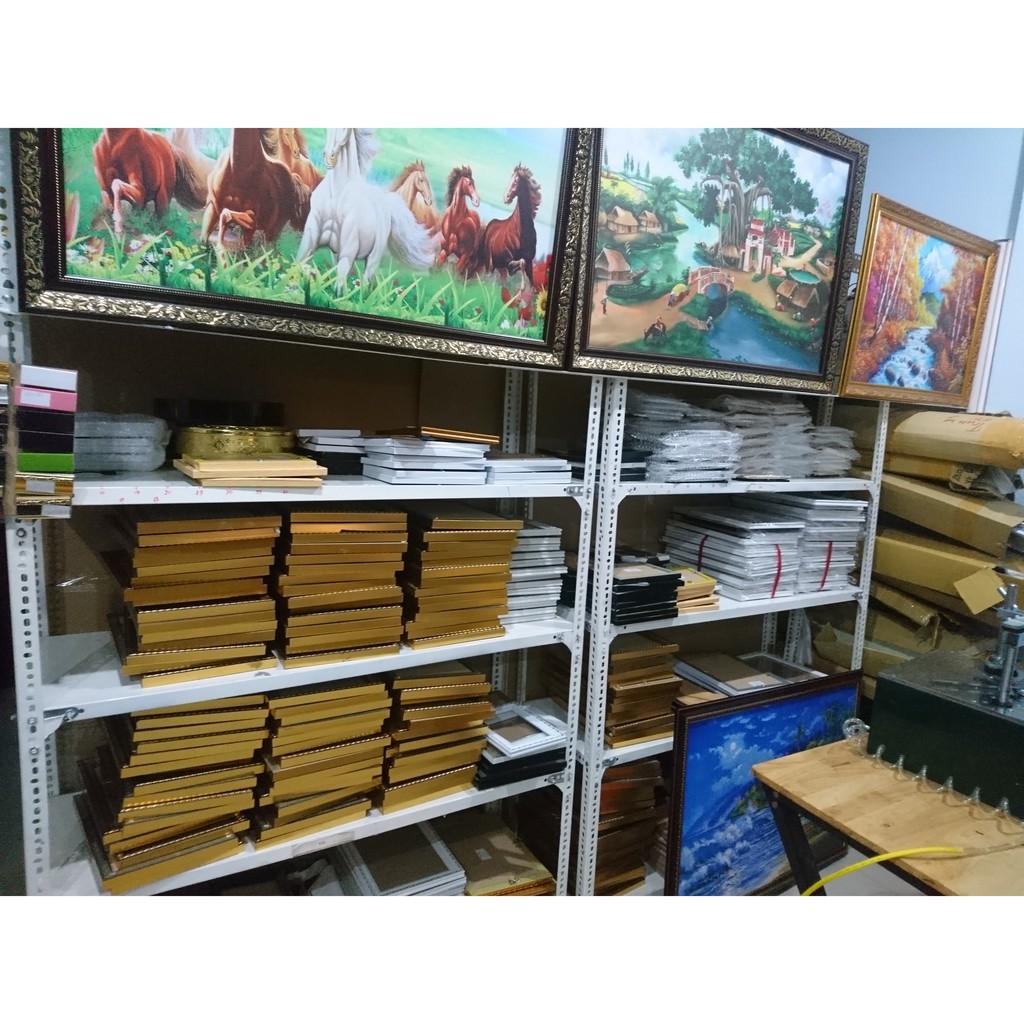 Bộ 3 tranh treo tường phòng khách “Biển xám hoàng hôn” | Tranh trang trí hiện đại W3463