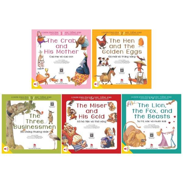 Combo Sách Learn English With Fables - Học Tiếng Anh Qua Truyện Ngụ Ngôn