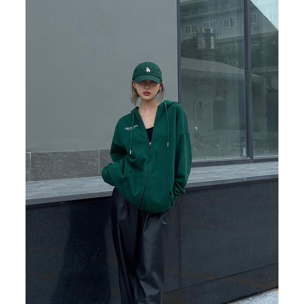 Áo khoác hoodie zip basic oversize có nón nam nữ, vải chân cua, nỉ bông phong cách unisex KILL SYSTEM