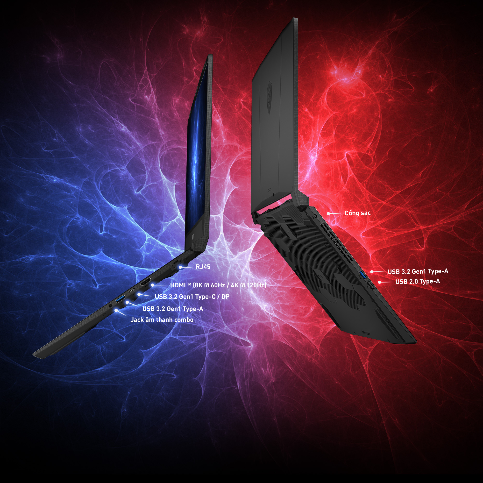 MSI Laptop Katana 15 B13VEK-252VN| Intel i7-13620H| Card RTX 4050|Ram DDR5 8GB|Bộ nhớ 512GB SSD|15.6" FHD,144Hz