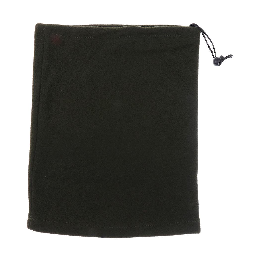 3 in 1 Snood Fleece Scarf Balaclava Neck Warmer Mask Beanie Hat Black