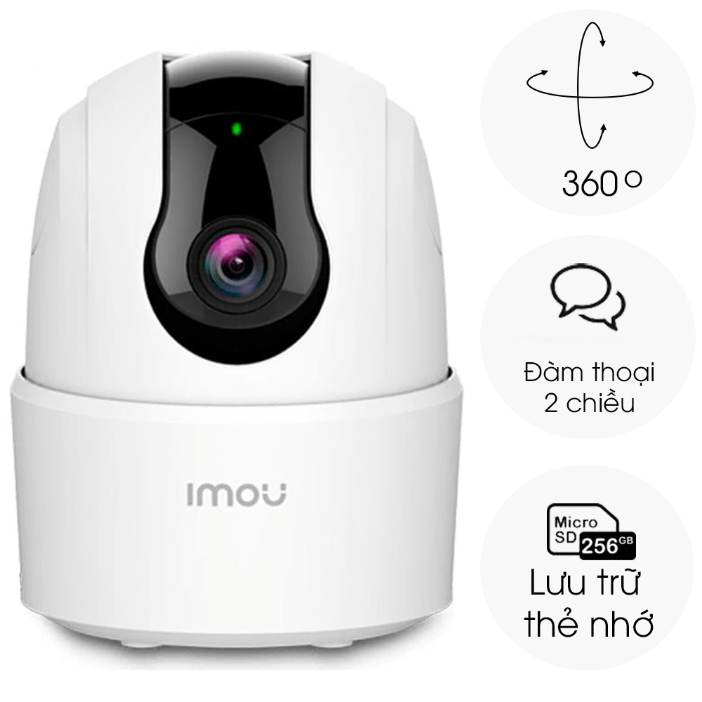 Camera IP WIFI IMOU RANGER A2 (A22EP-D-V3) Full HD 1080P, phiên bản 2022- Hàng Chính Hãng