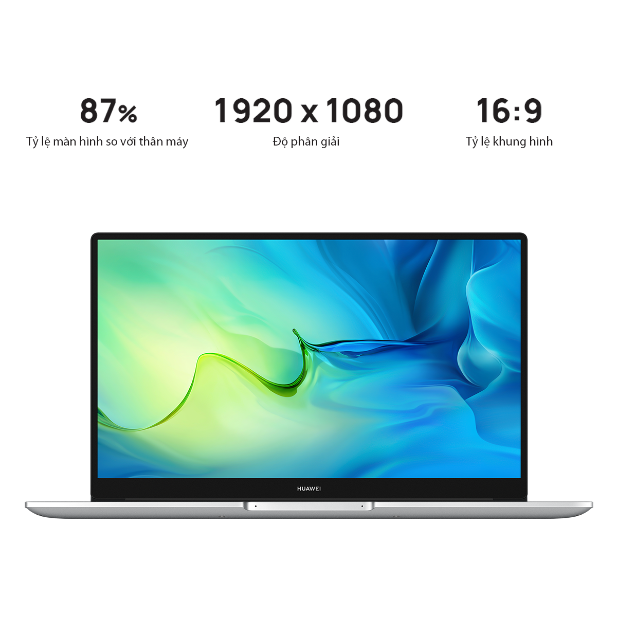 Máy Tính Xách Tay HUAWEI MateBook D 15 (8GB/512GBGB) | Intel Core i5 Thế Hệ Thứ 11| Màn Hình HUAWEI Fullview | Huawei Share | Nút Nguồn Vân Tay | Hàng Chính Hãng