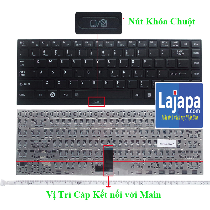 Bàn Phím cho Toshiba Dynabook R732 , R730, R731, R631, R632 Portege r935, r930, r830, r700, r835 , r705- keyboad laptop LAJAPA LAPTOP NHẬT BẢN- keyboad Bàn phím laptop Toshiba Portege R630 R631 R632 R700 R705 R730 R731 R732 R830 R835 R930 R935