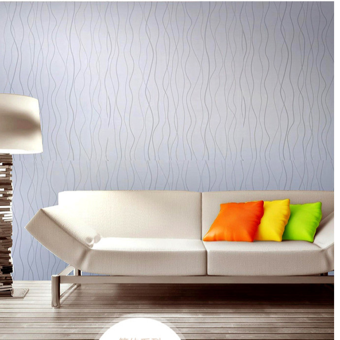 Cuộn 5m Decal Giấy Dán Tường vân trắng ( sợi chỉ xám)  (5m dài x 0.45m rộng)