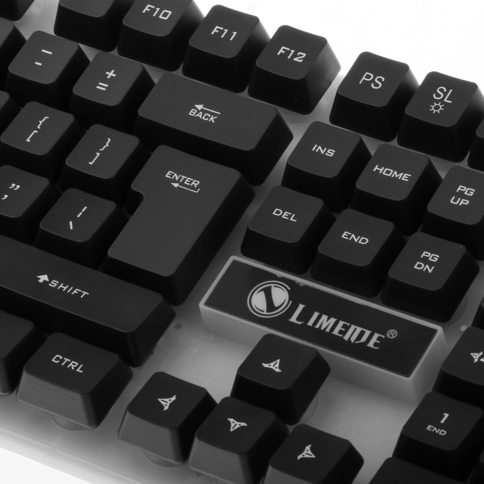 Gamer Wired Keyboard USB Mouse Set for Laptop Pc, 7-Color Breathing Backlit Mouse, US English Layout