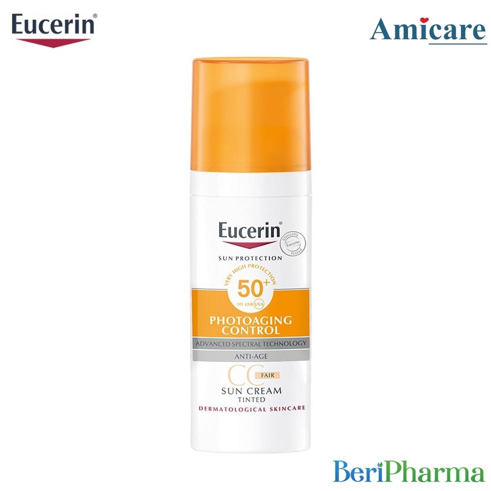 Eucerin Kem Chống Nắng Sun Creme Tinted Cc Fair Spf50+ 50ml