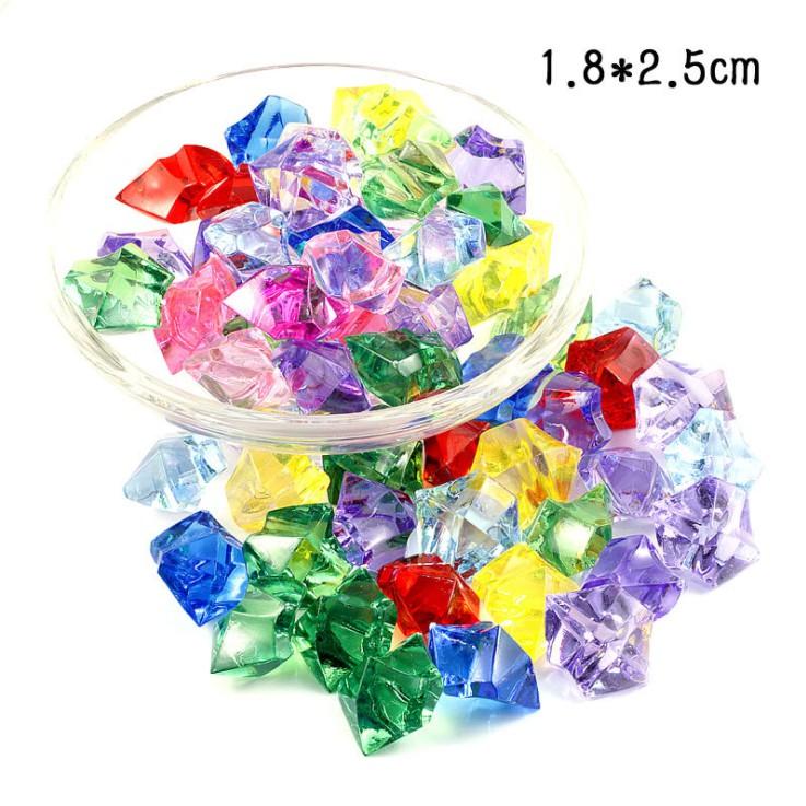 *HN* Combo 05 viên charm hạt tinh thể pha lê size lớn nhiều màu trang trí vỏ ốp điện thoại, DIY