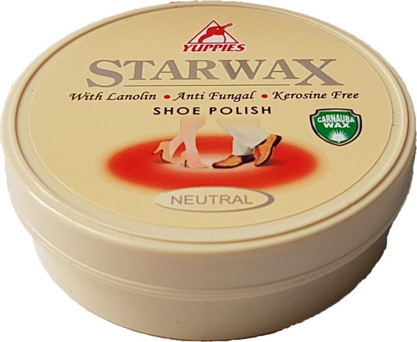 Xi đánh giày YUPPIES Star Wax Shoe Polish khô 48ml - Neutral (Malaysia)