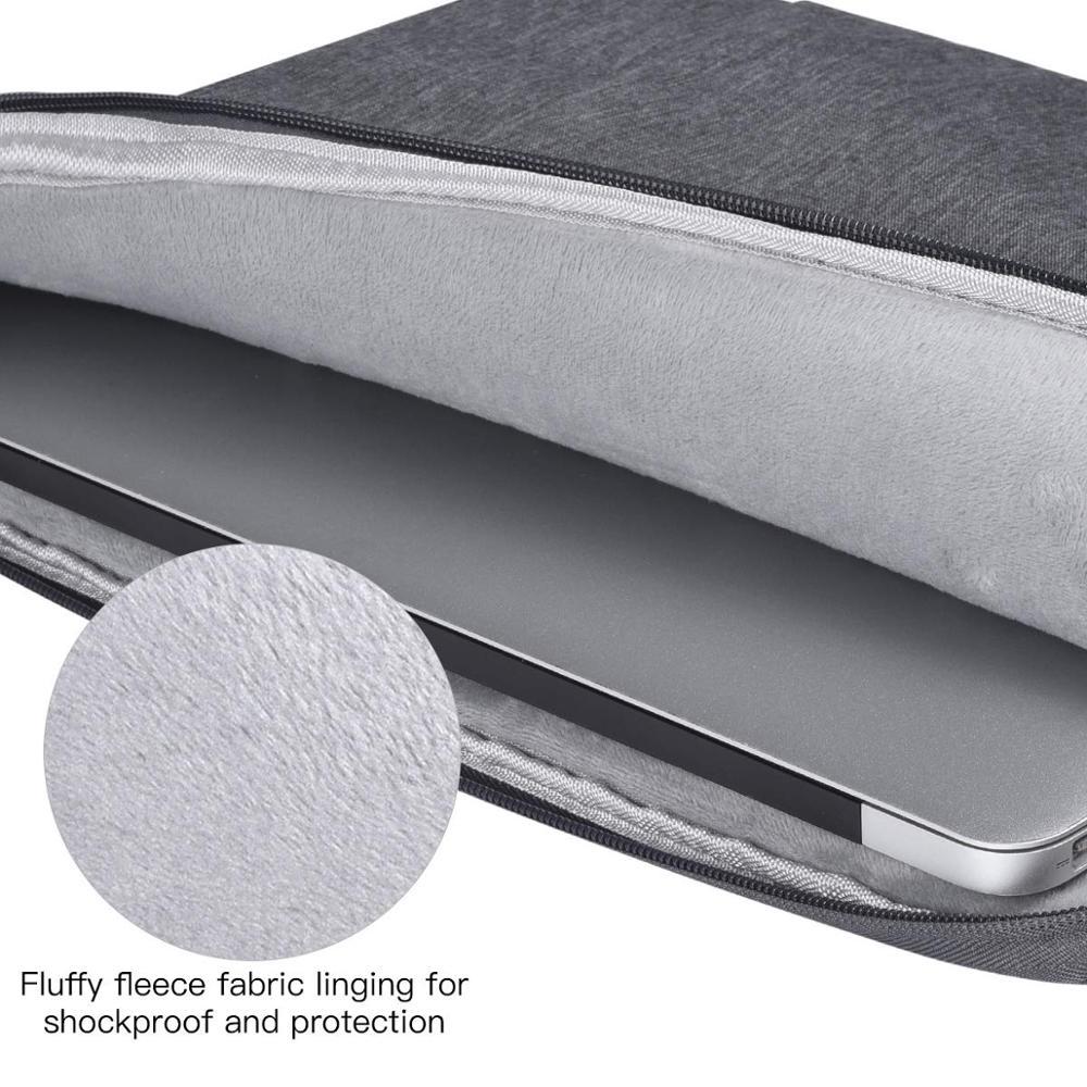 Chống Nước Laptop Túi 12 13 14 15 16 Inch Cho MacBook Air Pro 2018 2019 Mac Book Máy Tính Chất Liệu Vải tay Bao Phụ Kiện