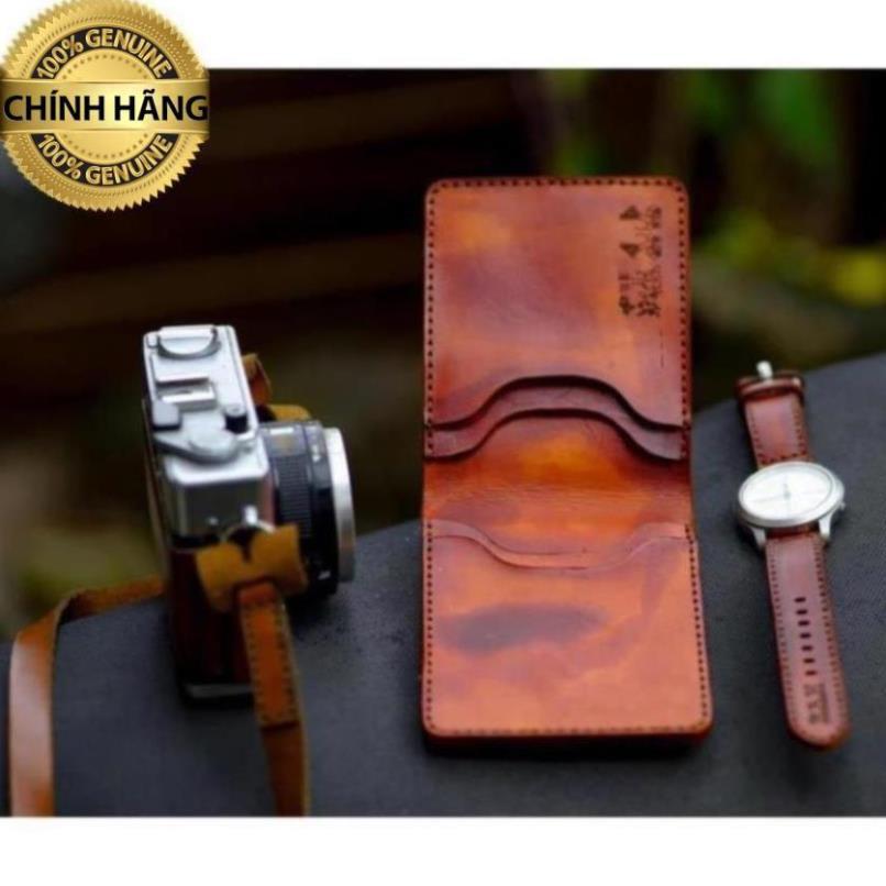 VÍ RAM TRỐNG ĐỒNG ĐEN TUYỀN DÁNG NGANG – MỆNH THỦY VÀ MỆNH MỘC - HÀNG CHÍNH HÃNG RAM LEATHER .