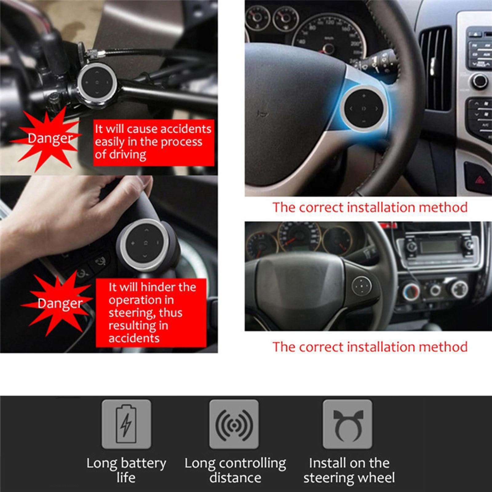 Car Media Steering Wheel Remote Control Music