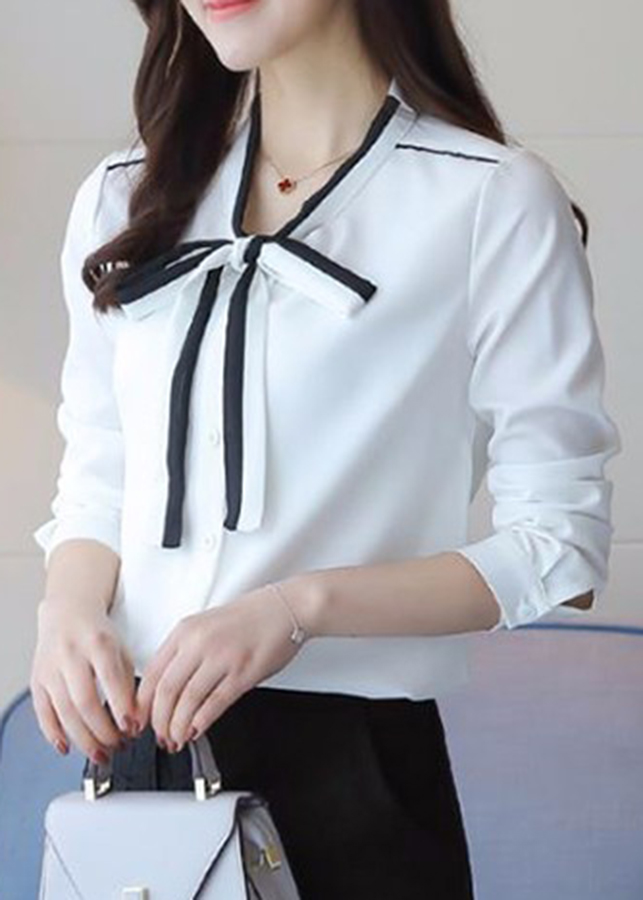 Áo Sơ Mi Thắt Nơ Tami