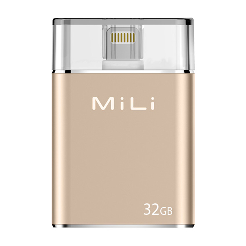 Ổ Cứng Di Động Mili IDATA 32GB USB 3.0 (Vàng) - Hàng Chính Hãng