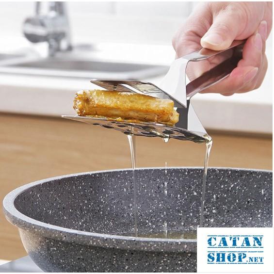 Kẹp inox gắp đồ ăn, xẻng gắp đồ chiên nướng,gắp đồ nóng như bít tết, kẹp thực phẩm bằng inox bền đẹp