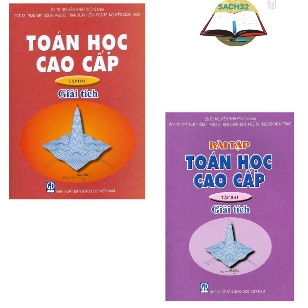 Combo Toán Học Cao Cấp Tập 2 + Bài Tập : Giải Tích