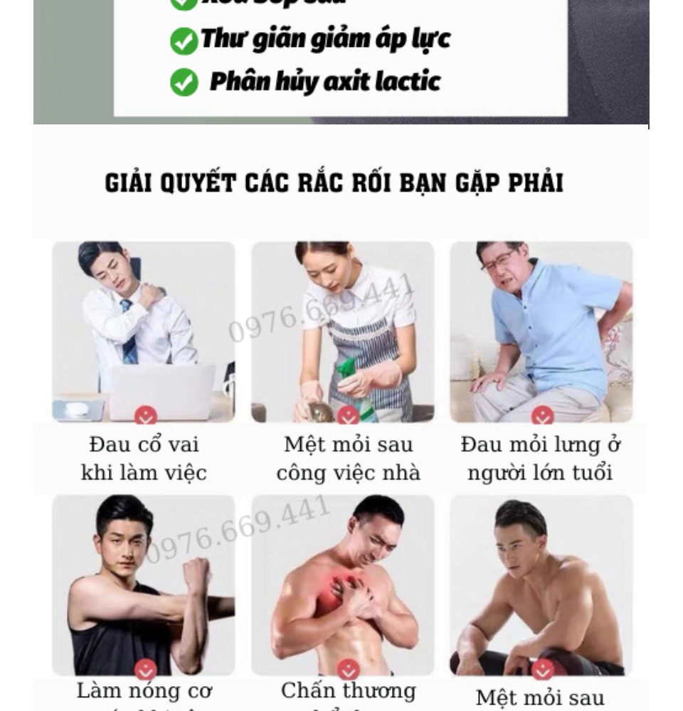 MÁY MASSAGE NHỨC MỎI MINI ĐA NĂNG + BAO CAO SU POWER MEN 