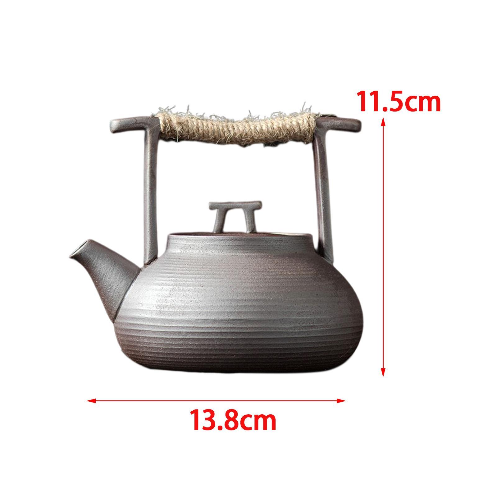 Ceramic Tea Kettle Handmade Teapot Warmer Teapot for Office Kitchen Picnic