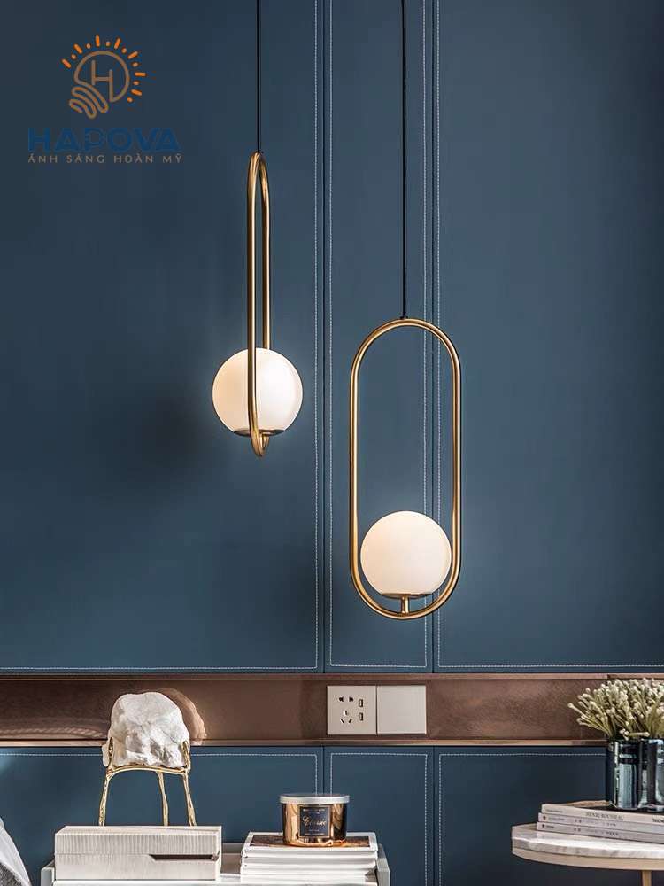 Đèn thả trang trí phòng khách phòng ngủ Decor HAPOVA DUMI 5009 Hình ELIP