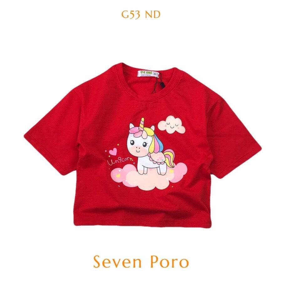 Áo Thun Form Lửng Bé Gái G53 Nhí Đỏ Sevenporo - G&amp;K KidsSEVENPORO.COM