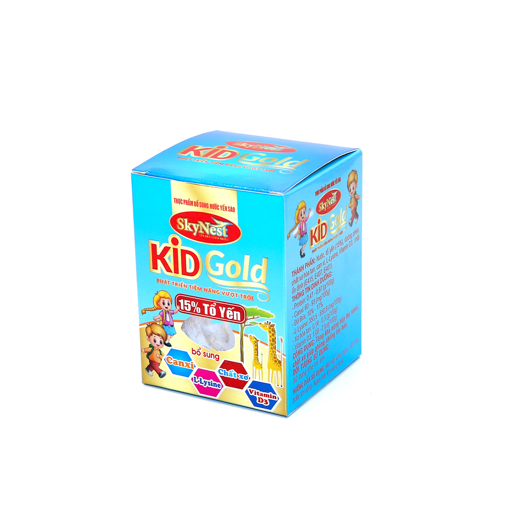 [Combo lốc 5 Lọ + TẶNG 1 lọ cùng loại x 70ml] Nước yến sào SkyNest Kid Gold 15% Tổ Yến cho trẻ nhỏ