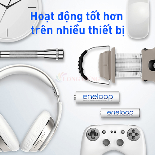 Vỉ Pin sạc Panasonic Eneloop AAA 800mAh BK-4MCCE/2BT (2 viên/10 viên) - Hàng chính hãng