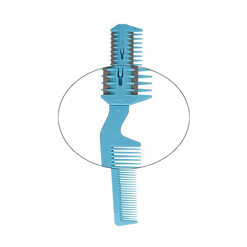 5x Razor Comb Hair Cutter Comb Double Edge Razor Hair Thinning Comb Pink