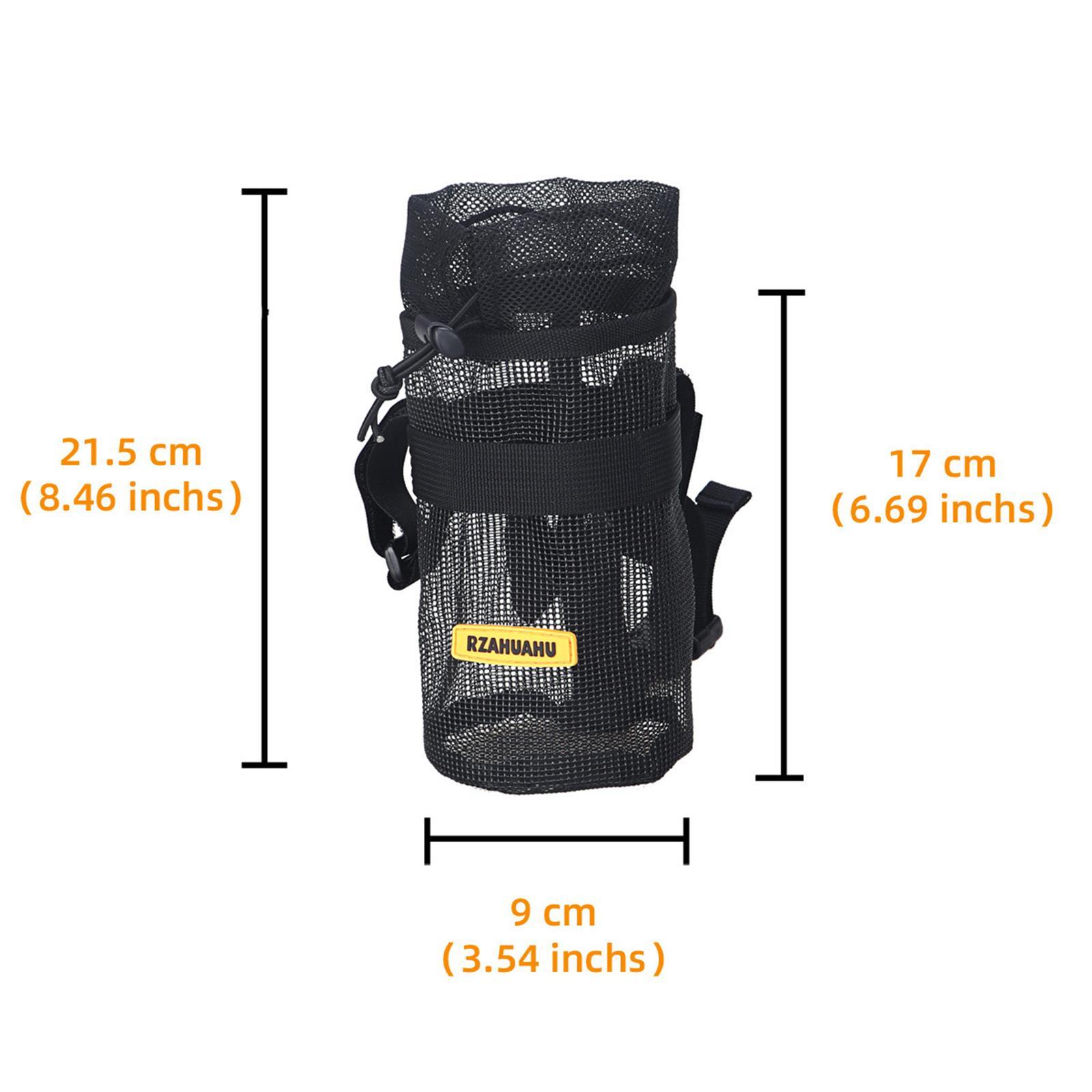 Bike Handlebar Drink Cup Holder Bag Waterproof Fabric Drawstring Design