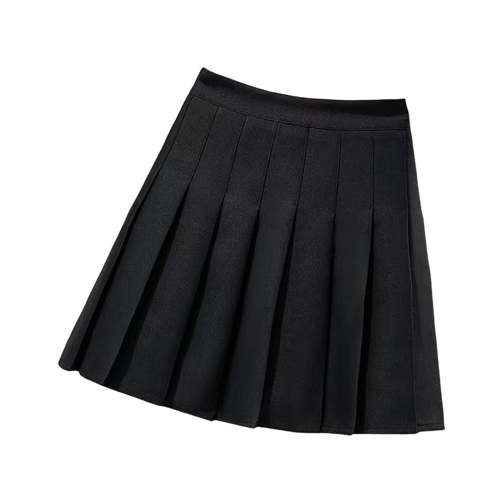 Women's Pleated Skirt, High Waisted A Line Skirt with Shorts, School Uniform Skirts, Comfortable Casual Mini Skirt Tennis Skirts for Golf