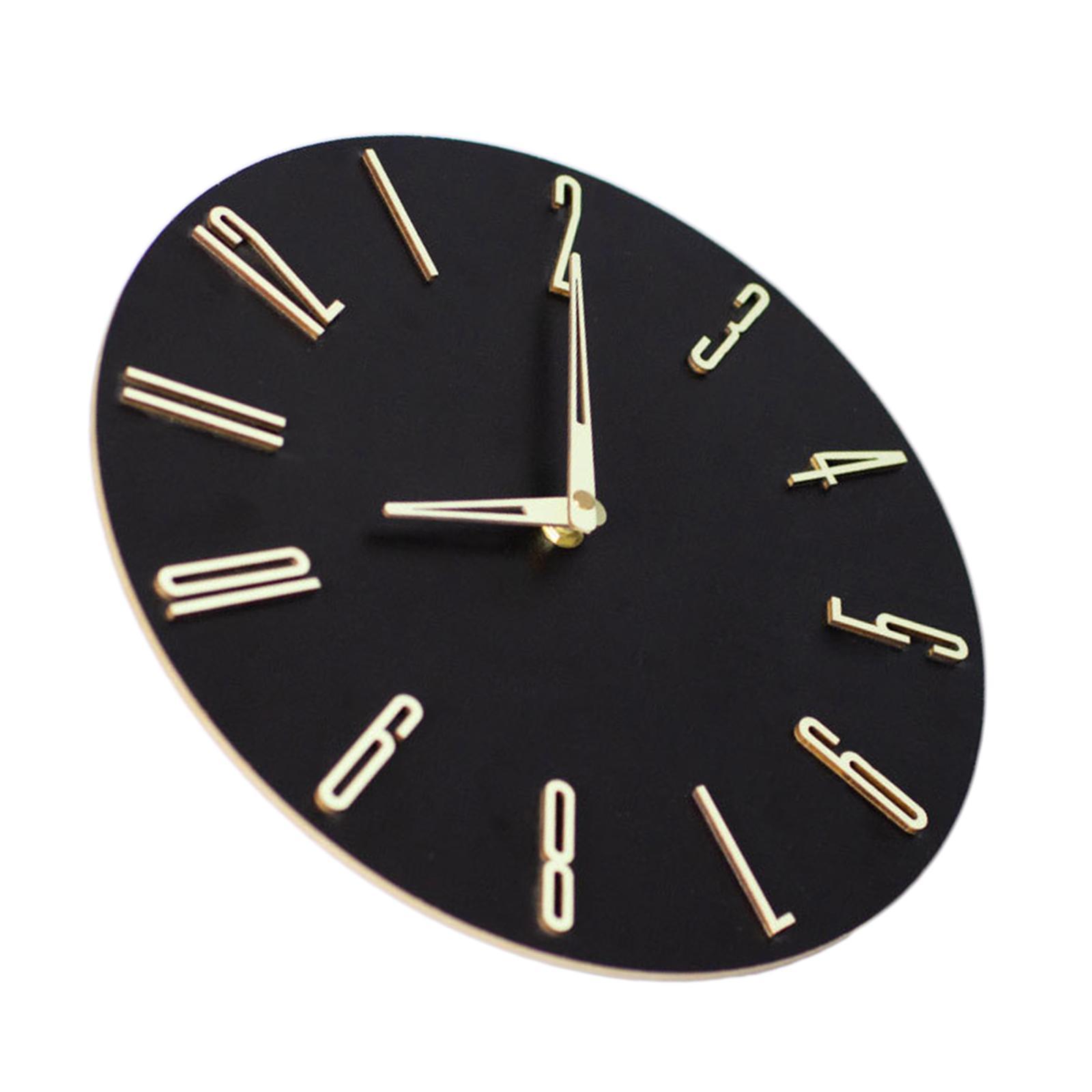 Wall Clock Non Ticking Round Wall Mounted Clocks for School Indoor Bedroom