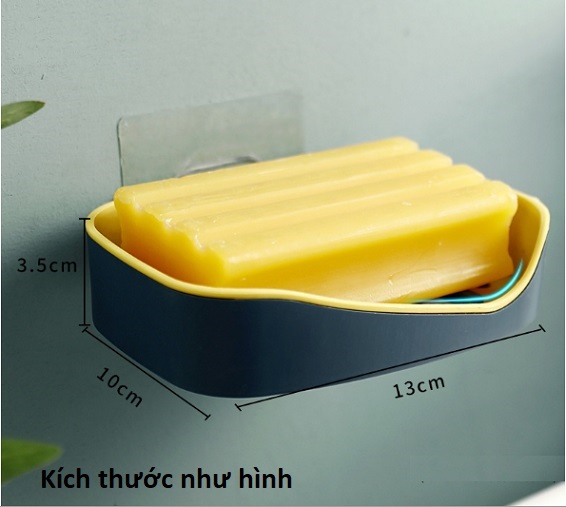 Khay để xà bông, hộp đựng xà phòng 2 Lớp sang trọng không lo bị đọng nước trong khay GD295-KXaBong-2Lop Giao ngẫu nhiên