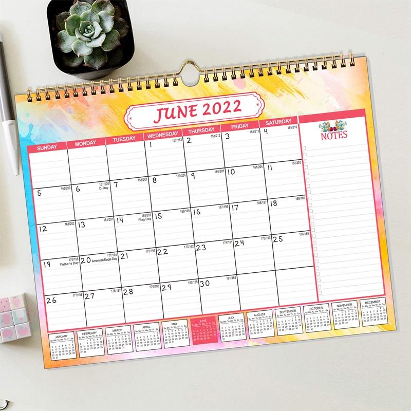 Lịch treo tường 2022 15*12" 2022 trang trí giáng sinh