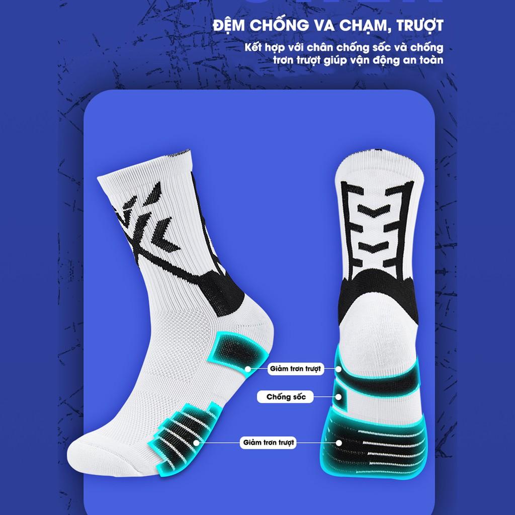 Tất Cổ Cao Có Đệm Chân Chơi Thể Thao Veidoorn VT006