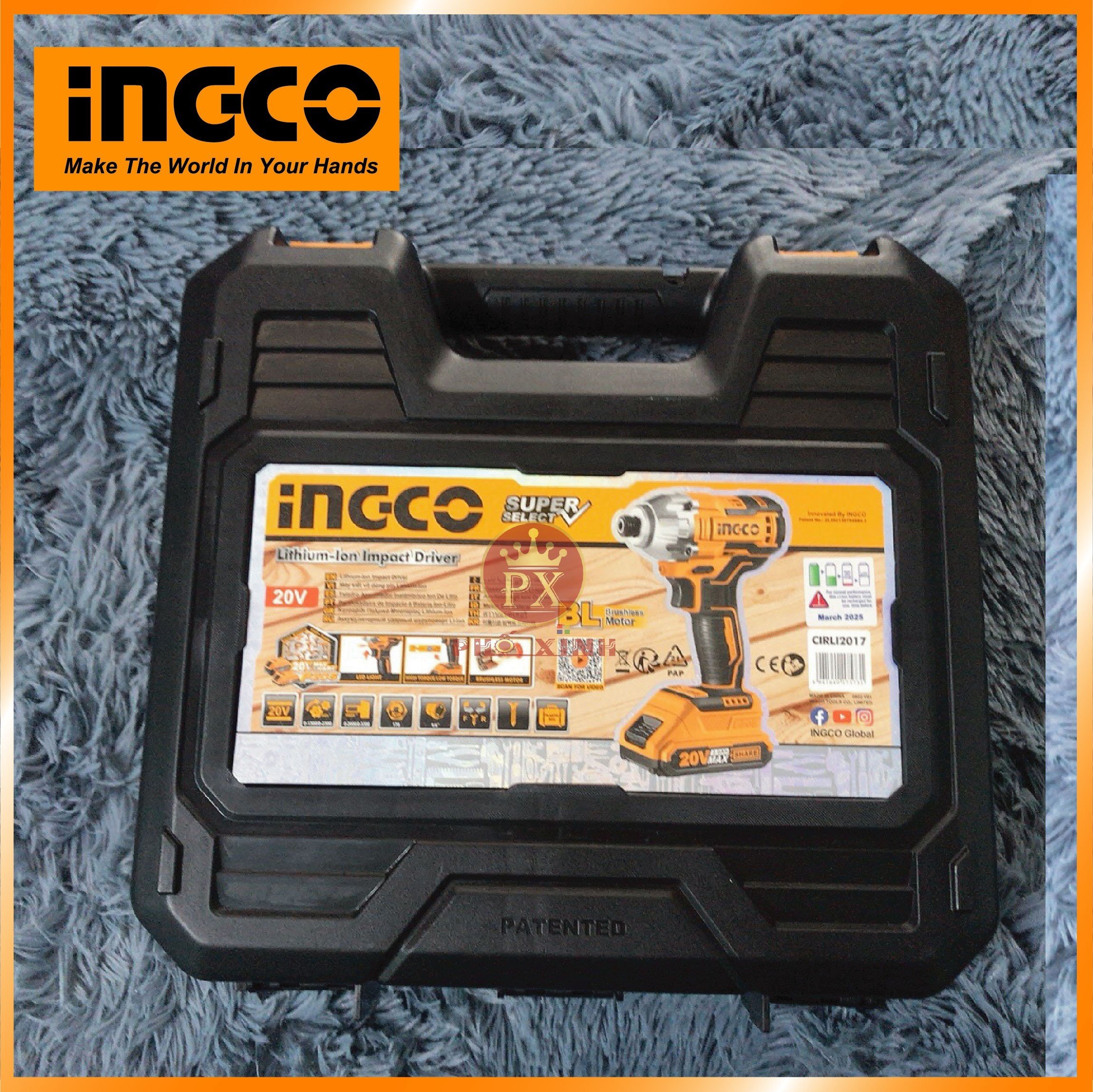 Máy siết mở vít dùng pin Lithium 20V INGCO CIRLI2017