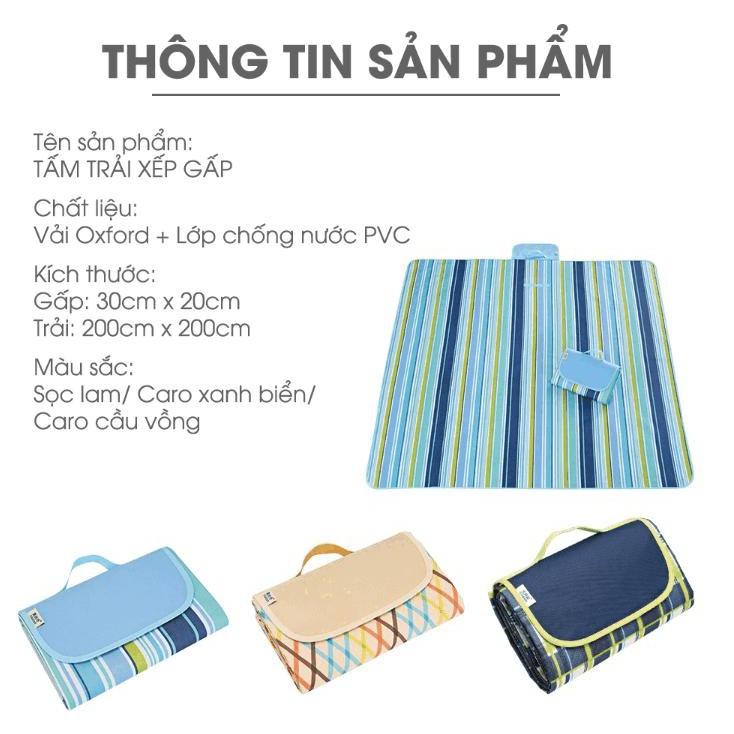 Tấm trải xếp gấp tiện lợi đi du lịch dã ngoại , cắm trại , đi phượt... Home and Garden